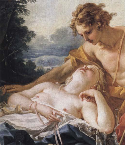 Francois Boucher Details of Daphnis and Chloe